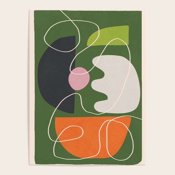 Minimal Colorful Abstract Shapes 6 Poster Gallery Image 4