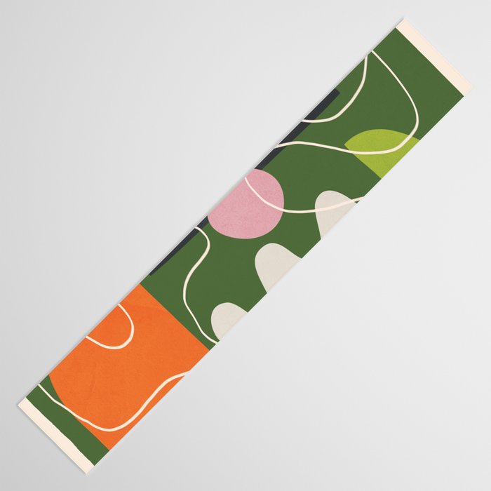 Minimal Colorful Abstract Shapes 6 Table Runner Gallery Image 3