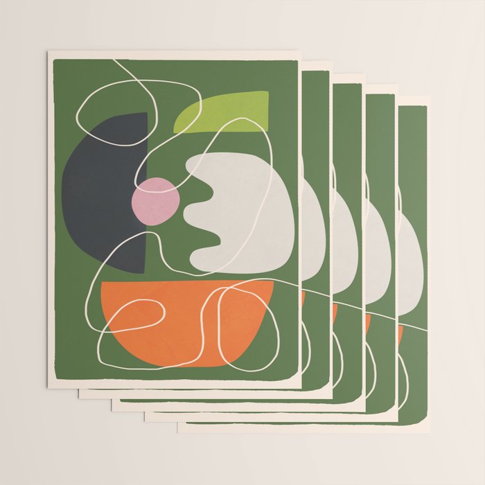 Minimal Colorful Abstract Shapes 6 Wrapping Paper Gallery Image 3