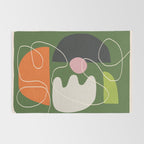 Minimal Colorful Abstract Shapes 6 Rug Gallery Image 2