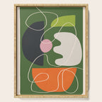 Minimal Colorful Abstract Shapes 6 Serving Tray Gallery Image 1
