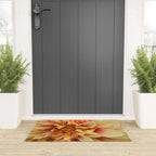 Sanguine - Happy Flower photograph - Modern Dahlia Botanical Art - Floral Welcome Mat Gallery Image 3
