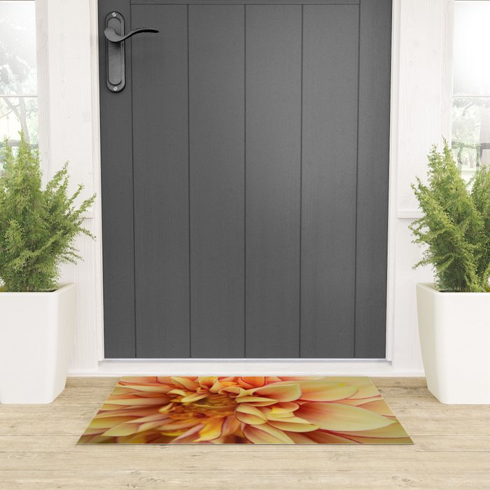 Sanguine - Happy Flower photograph - Modern Dahlia Botanical Art - Floral Welcome Mat Gallery Image 3