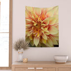 Sanguine - Happy Flower photograph - Modern Dahlia Botanical Art - Floral Wall Tapestry Gallery Image 2