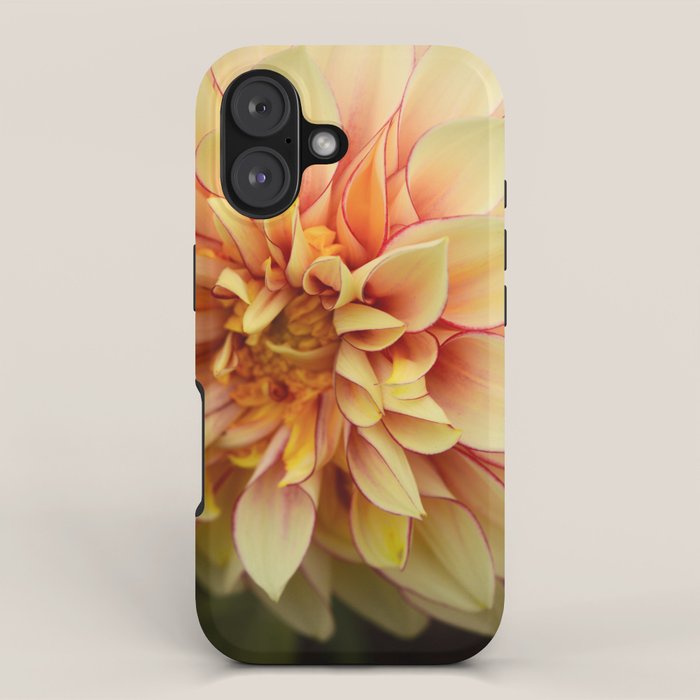 Sanguine - Happy Flower photograph - Modern Dahlia Botanical Art - Floral iPhone Case Gallery Image 1