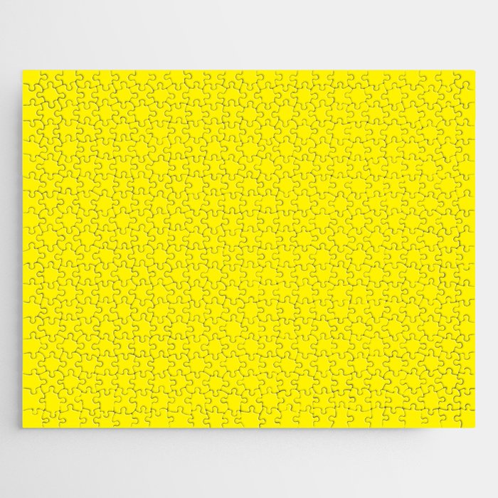 Modern abstract bright yellow neon color Jigsaw Puzzle Gallery Image 1