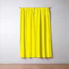 Modern abstract bright yellow neon color Window Curtain Gallery Image 3