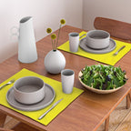 Modern abstract bright yellow neon color Placemat Gallery Image 2