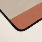 Mid Century Modern Piquet Abstract Pattern Mid Mod Burnt Orange and Beige  Desk Mat Gallery Image 4