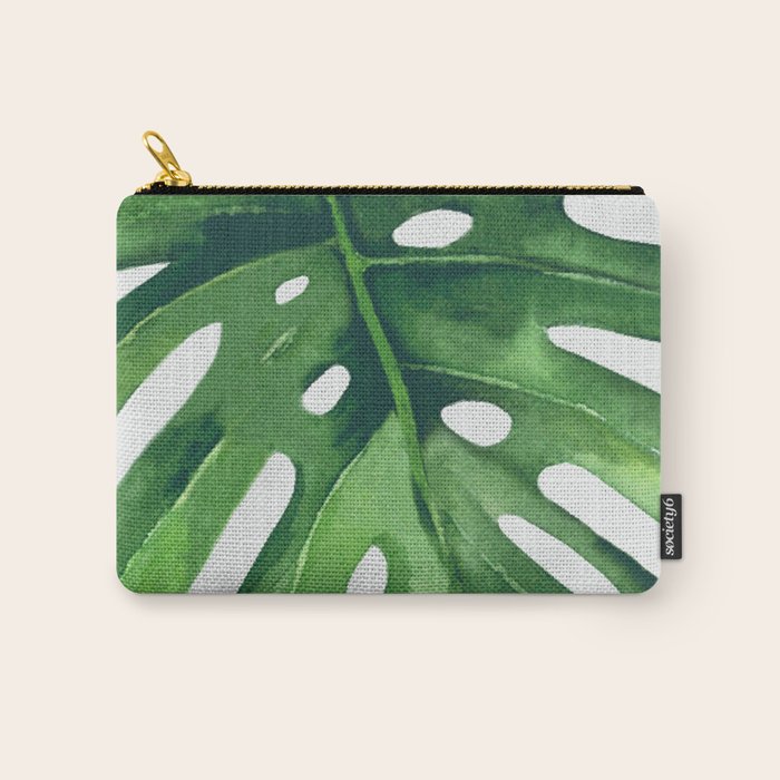 Monstera Leaf Carry All Pouch Gallery Image 1
