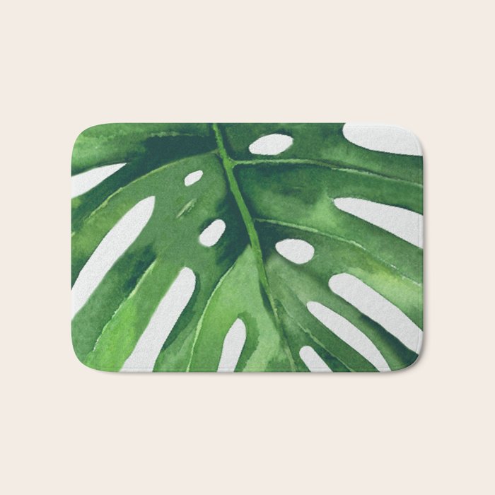Monstera Leaf Bath Mat Gallery Image 1