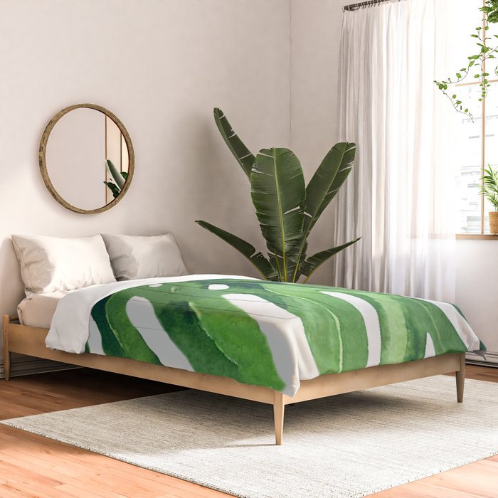 Monstera Leaf Comforter Gallery Image 2