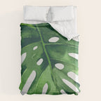 Monstera Leaf Duvet Cover Gallery Image 6