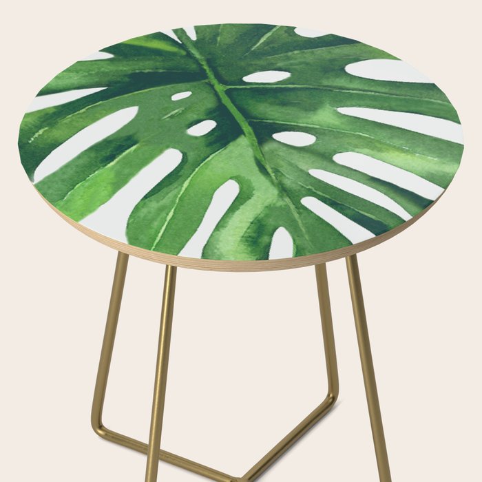 Monstera Leaf Side Table Gallery Image 2