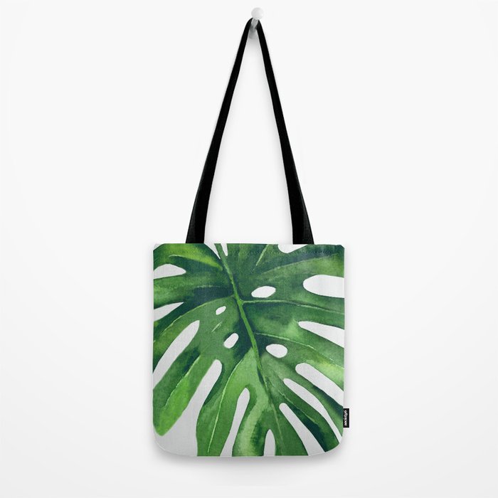 Monstera Leaf Tote Bag Gallery Image 2