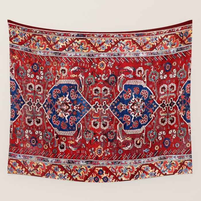 Demirci Kula 18th Century Anatolian Rug Print Wall Tapestry Gallery Image 1