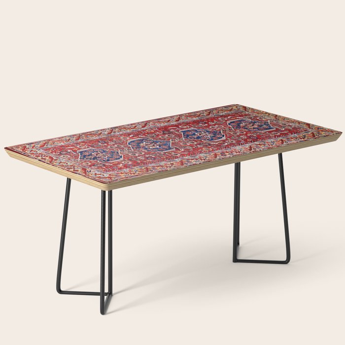 Demirci Kula 18th Century Anatolian Rug Print Coffee Table Gallery Image 1