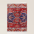 Demirci Kula 18th Century Anatolian Rug Print Stationery Card Gallery Image 2