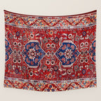 Demirci Kula 18th Century Anatolian Rug Print Wall Tapestry Gallery Image 4