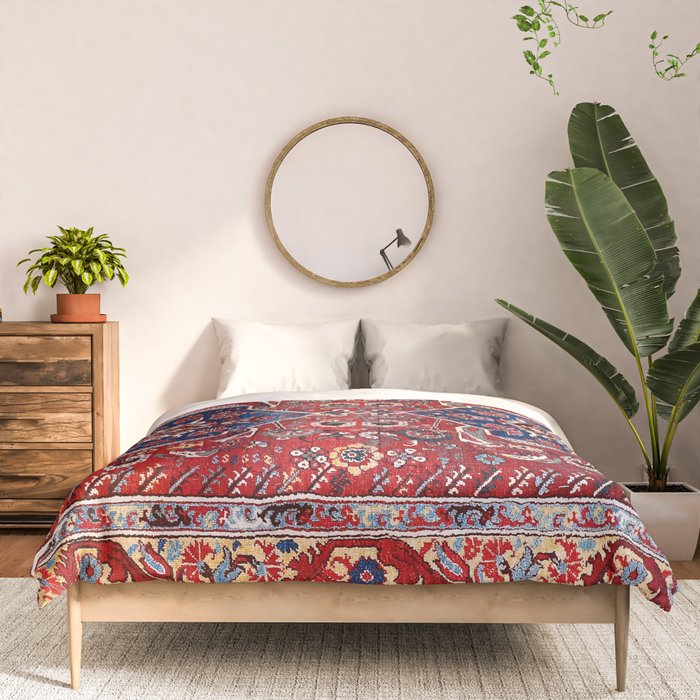 Demirci Kula 18th Century Anatolian Rug Print Comforter Gallery Image 3