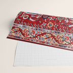 Demirci Kula 18th Century Anatolian Rug Print Wrapping Paper Gallery Image 2