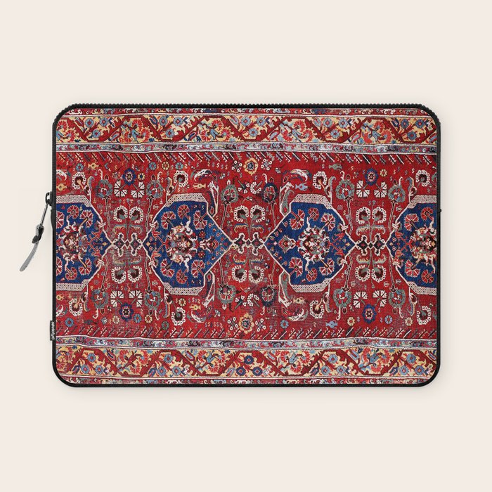 Demirci Kula 18th Century Anatolian Rug Print Laptop Sleeve Gallery Image 1