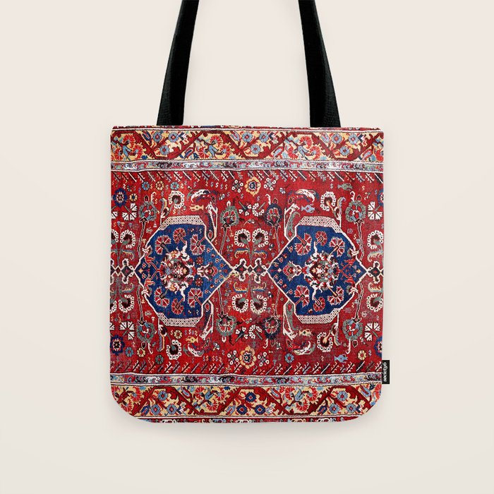 Demirci Kula 18th Century Anatolian Rug Print Tote Bag Gallery Image 1