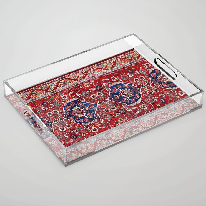 Demirci Kula 18th Century Anatolian Rug Print Acrylic Tray Gallery Image 1