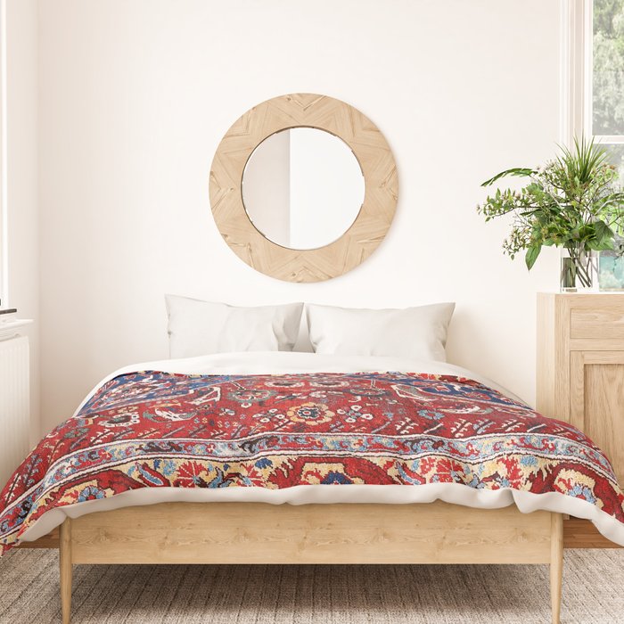 Demirci Kula 18th Century Anatolian Rug Print Duvet Cover Gallery Image 3