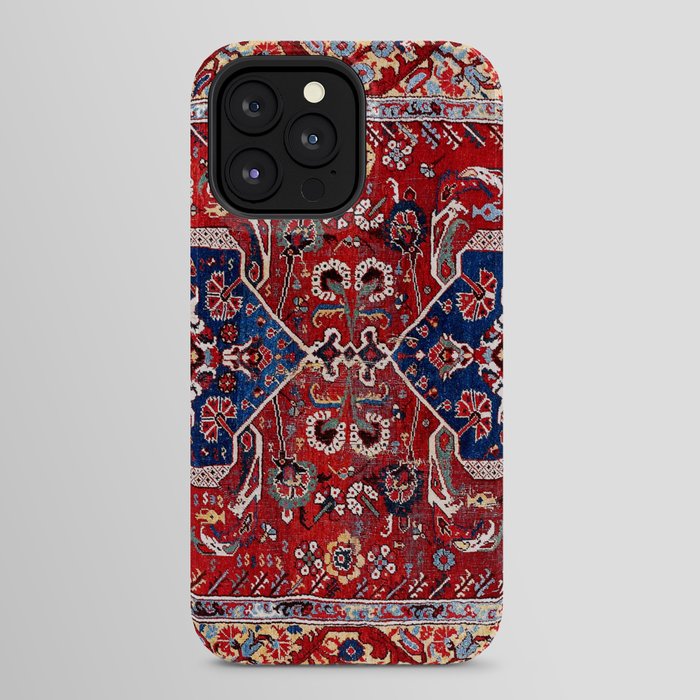 Demirci Kula 18th Century Anatolian Rug Print iPhone Case Gallery Image 24