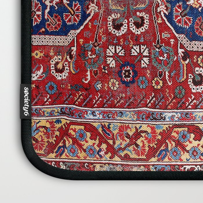 Demirci Kula 18th Century Anatolian Rug Print Laptop Sleeve Gallery Image 3