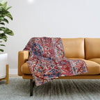 Demirci Kula 18th Century Anatolian Rug Print Throw Blanket Gallery Image 1