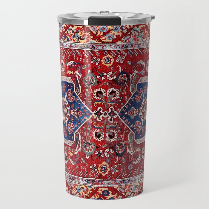 Demirci Kula 18th Century Anatolian Rug Print Travel Mug Gallery Image 1
