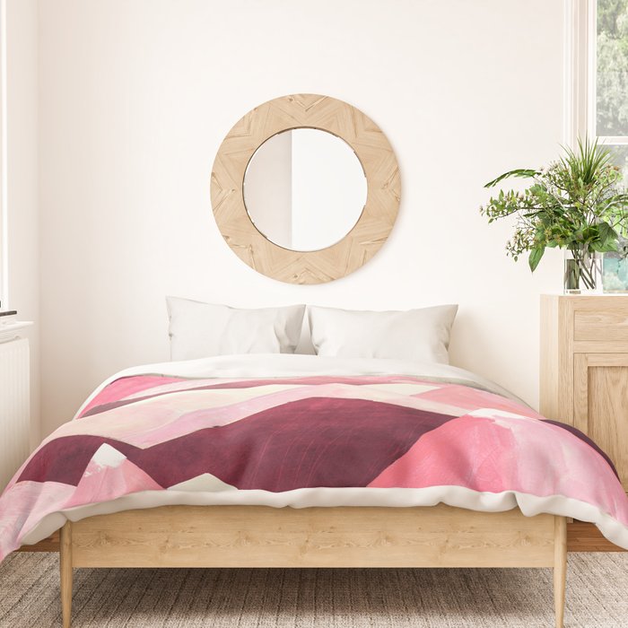Blush Berry Peaks Duvet Cover Gallery Image 3