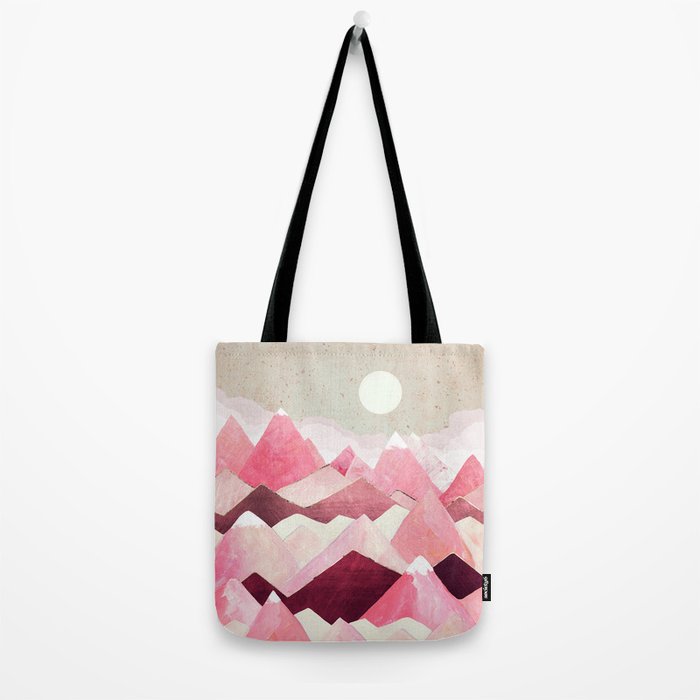 Blush Berry Peaks Tote Bag Gallery Image 2