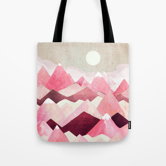 Blush Berry Peaks Tote Bag Gallery Image 1