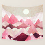Blush Berry Peaks Wall Tapestry Gallery Image 4