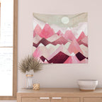 Blush Berry Peaks Wall Tapestry Gallery Image 2