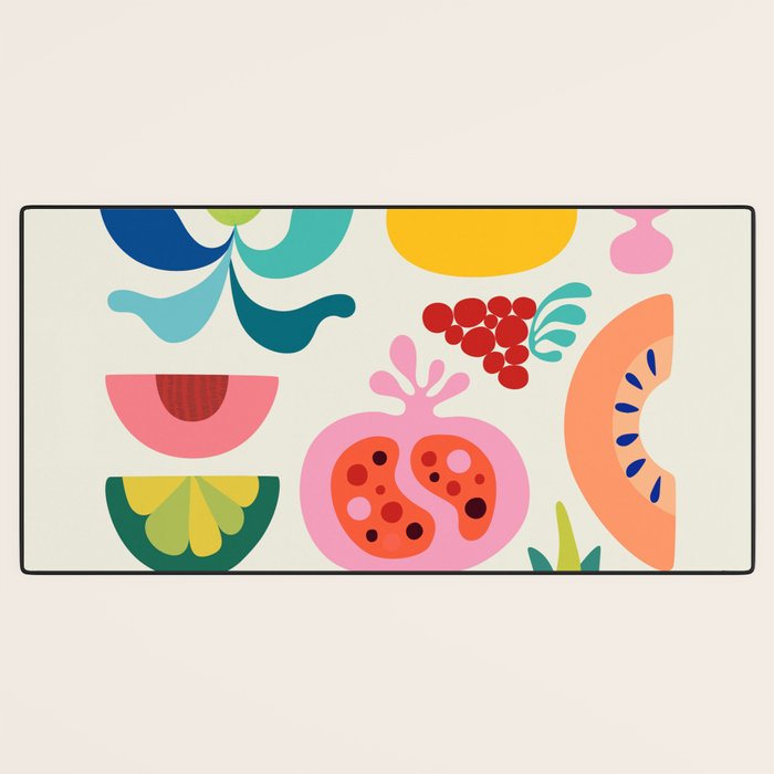Mid Century Modern Fruits Desk Mat Gallery Image 3