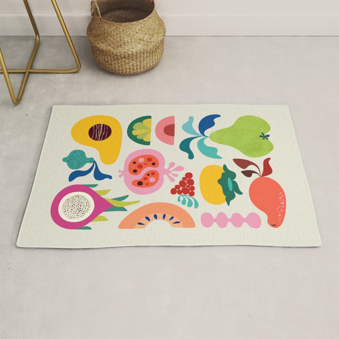 Mid Century Modern Fruits Rug Gallery Image 1