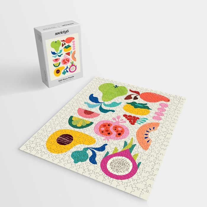 Mid Century Modern Fruits Jigsaw Puzzle Gallery Image 2