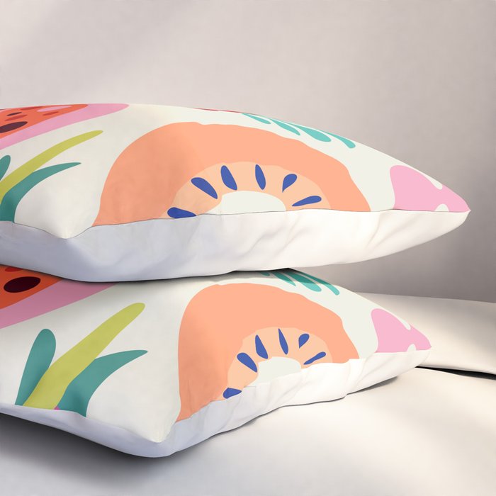 Mid Century Modern Fruits Pillow Sham Gallery Image 3