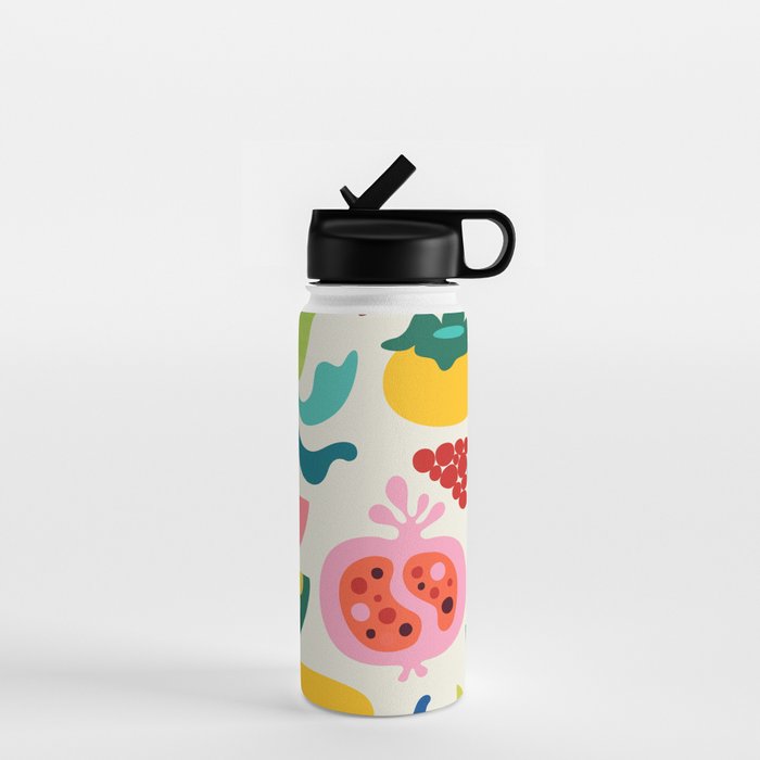 Mid Century Modern Fruits Water Bottle Gallery Image 1