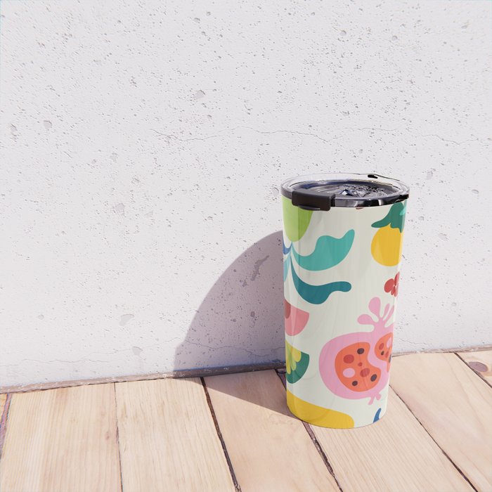 Mid Century Modern Fruits Travel Mug Gallery Image 4