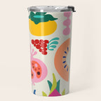 Mid Century Modern Fruits Travel Mug Gallery Image 2