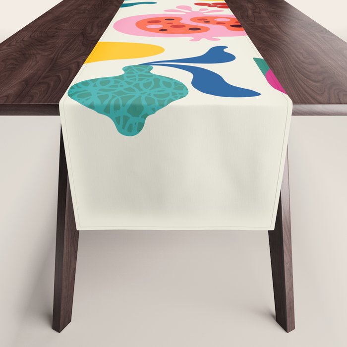 Mid Century Modern Fruits Table Runner Gallery Image 1