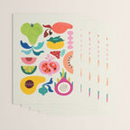 Mid Century Modern Fruits Wrapping Paper Gallery Image 3