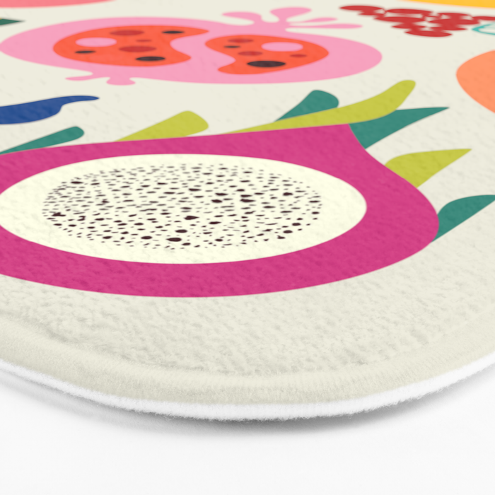 Mid Century Modern Fruits Bath Mat Gallery Image 3