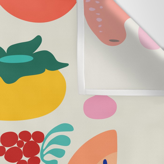 Mid Century Modern Fruits Wall Tapestry Gallery Image 3