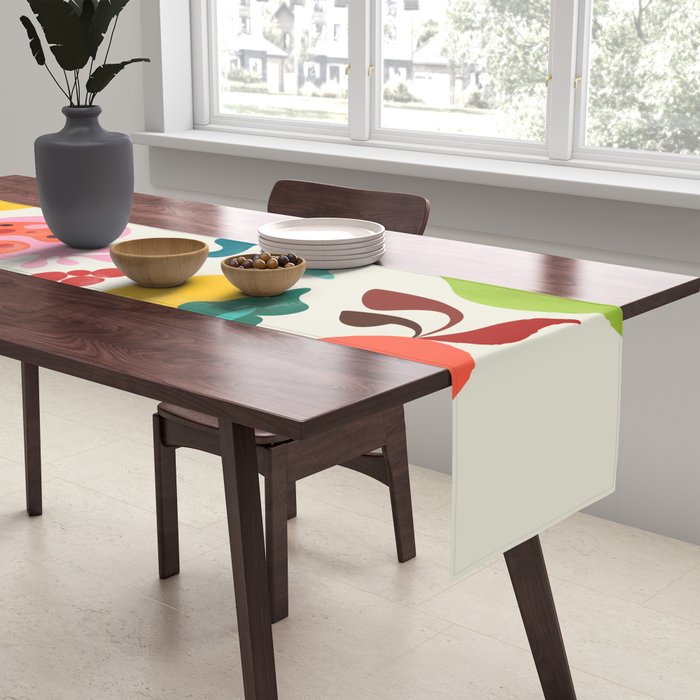 Mid Century Modern Fruits Table Runner Gallery Image 2